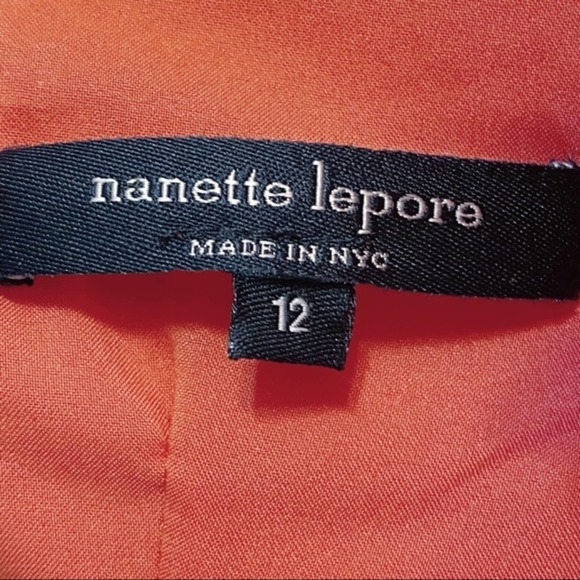 Nanette Lepore NWT Sweet Surprise V-Neck Floral Applique Shift Dress 12 - Picture 3 of 9